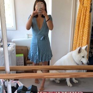 Urban outfitters blue wrap dress!